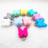 10pcs Butterfly Teether Dummy Clips Baby Pacifier Sensory Toy Animal Clips