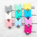 10pcs Butterfly Teether Dummy Clips Baby Pacifier Sensory Toy Animal Clips
