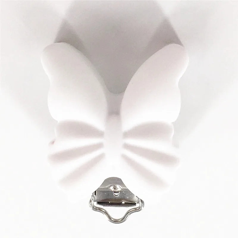 10pcs Butterfly Teether Dummy Clips Baby Pacifier Sensory Toy Animal Clips