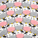 Chengkai 10pcs Silicone Cow Beads for DIY Baby Teething Necklace Sensory Toy