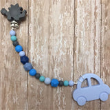 10pcs Silicone Dinosaur Teether Clips DIY Baby Pacifier Soother Sensory Toy