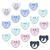 10pcs Silicone Elephant Teether Beads DIY Baby Teething Sensory Cartoon Jewelry
