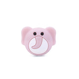 10pcs Silicone Elephant Teether Beads DIY Baby Teething Sensory Cartoon Jewelry