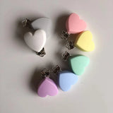 10pcs Silicone Heart Pacifier Clips DIY Baby Dummy Teether Chain Holder