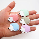 10pcs Silicone Hedgehog Teether Beads DIY Baby Koala Animal Teething Sensory Toy