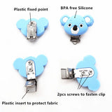 10pcs Silicone Koala Clips Baby Dummy Soother Nursing Jewelry Toy Accessories