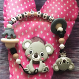 10pcs Silicone Koala Clips Baby Dummy Soother Nursing Jewelry Toy Accessories