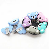 10pcs Silicone Koala Clips Baby Dummy Soother Nursing Jewelry Toy Accessories