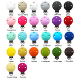 10pcs Silicone Pacifier Clips BPA-Free Dummy Draft Toy Accessories Clip