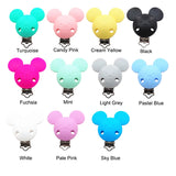 10pcs Silicone Pacifier Clips BPA-Free Dummy Draft Toy Accessories Clip