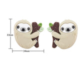 Chengkai 10pcs Sloth Silicone Beads for Teething DIY Baby Pacifier Necklace