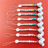 10pcs Silicone Teether Clips DIY Baby Cat Mouse Animal Pacifier Dummy