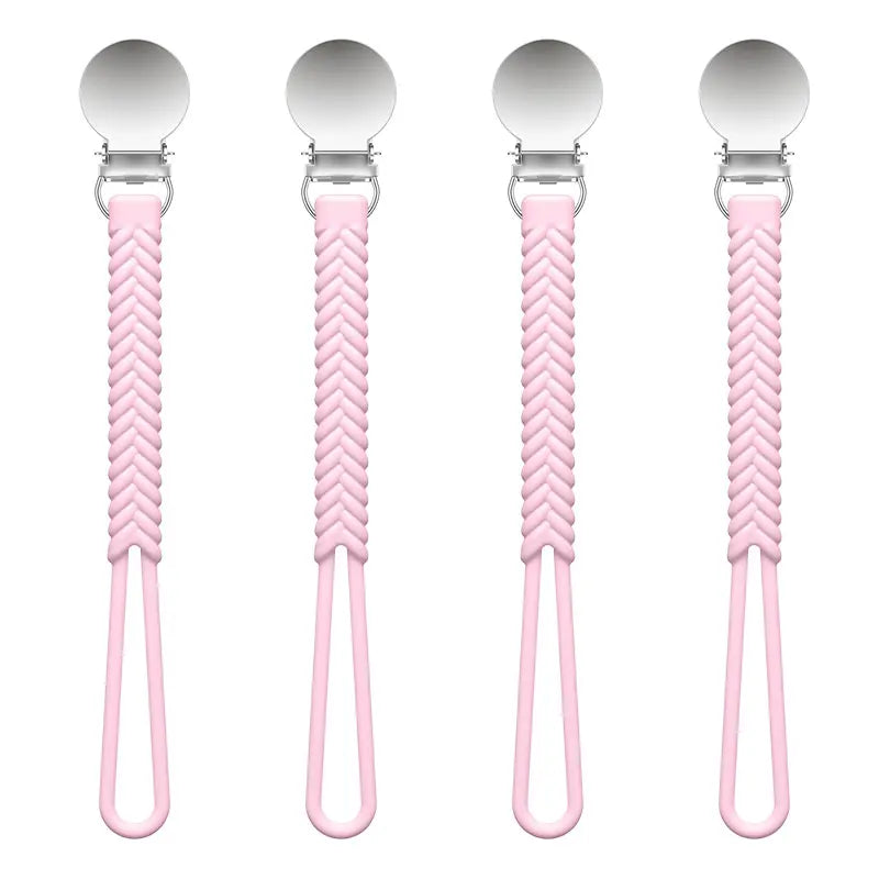 Chengkai 10pcs Silicone Pacifier Chain Clips