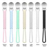 Chengkai 10pcs Silicone Pacifier Chain Clips