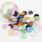 Chengkai 20PCS Silicone Coin Beads BPA Baby Teething DIY Bracelet