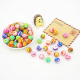 Chengkai 50PCS 12mm Rainbow Silicone Beads BPA-Free Teething DIY Bracelet
