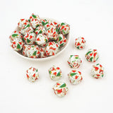 Chengkai 50PCS 14mm Christmas Silicone Beads BPA-Free Teething Infant Toy