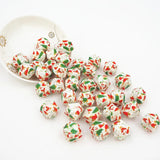 Chengkai 50PCS 14mm Christmas Silicone Beads BPA-Free Teething Infant Toy