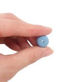 50pcs 14*8mm BPA Silicone Lentil Teether Beads DIY Baby Pacifier Chewing Jewelry