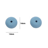 50pcs 14*8mm BPA Silicone Lentil Teether Beads DIY Baby Pacifier Chewing Jewelry