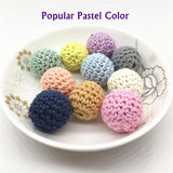 Chengkai 50pcs Knitting Cotton Crochet Wooden Beads Balls