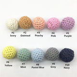 Chengkai 50pcs Knitting Cotton Crochet Wooden Beads Balls