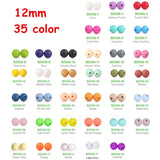 Chengkai 50pcs 12mm Silicone Beads Teething Necklace DIY Jewelry Baby Teethers