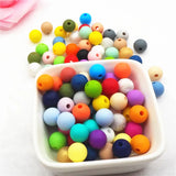 Chengkai 50pcs 12mm Silicone Beads Teething Necklace DIY Jewelry Baby Teethers