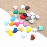 Chengkai 50pcs Heart Teether Beads for DIY Baby Shower Teething