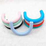 Chengkai 5PCS Silicone Teether Beads DIY Baby Pacifier Stretch Chew Toy