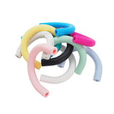 Chengkai 5PCS Silicone Teether Beads DIY Baby Pacifier Stretch Chew Toy