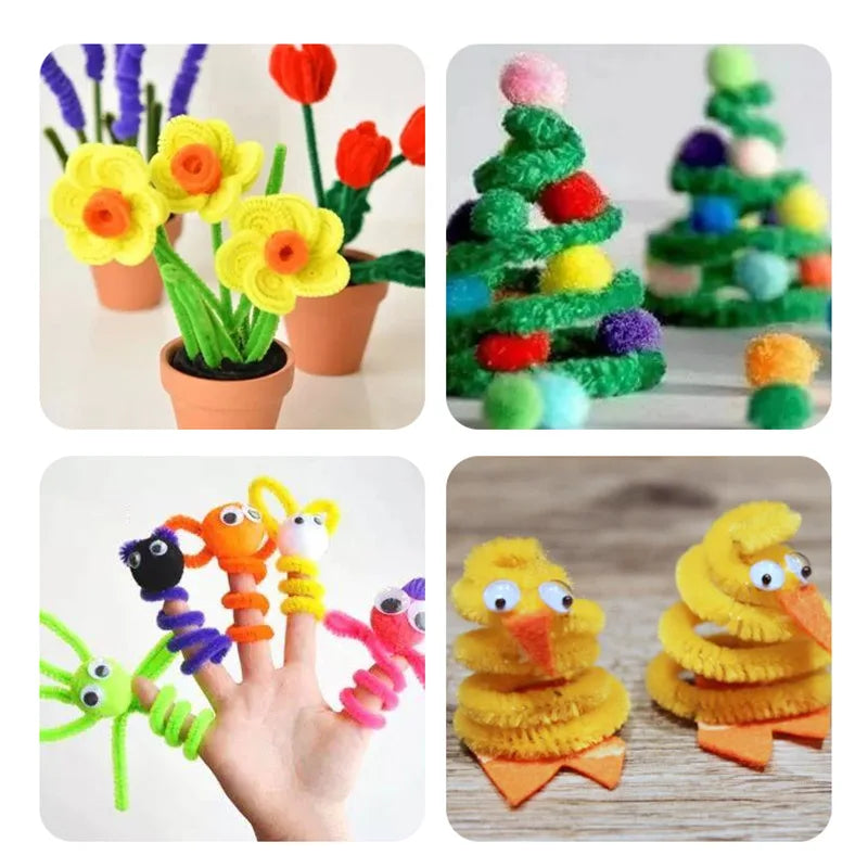 Chenille Stems Stick Cleaners for Kids DIY 50/100pcs