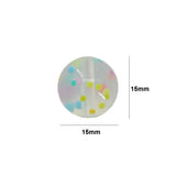 Chenkai 100PCS 15mm Crystal Gritty Beads Silicone Teether Food DIY Baby Jewelry