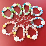 Chenkai 100pcs Silicone Teether Beads DIY Baby Shower Pacifier Jewelry Making