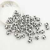 Chenkai 10PCS 12mm Bear Paw Print Silicone Beads