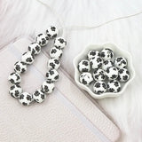 Chenkai 10PCS 12mm Bear Paw Print Silicone Beads