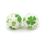 Chenkai 10PCS 15mm Silicone Beads Round Teething DIY Chewing Toys