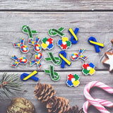 Chenkai 10PCS Autism Ribbon Charms Beads Silicone Focal Beads For Beadable Pen