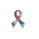 Chenkai 10PCS Autism Ribbon Charms Beads Silicone Focal Beads For Beadable Pen