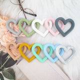 Chenkai 10PCS BPA-Free Silicone Teether for DIY Nursing Pacifier Chain