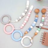 Chenkai 10PCS BPA-Free Silicone Tortoise Teething Ring for Pacifier Chain DIY