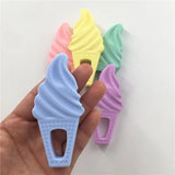 Chenkai 10PCS BPA-Free Ice Cream Silicone Teether