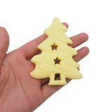 Chenkai 10PCS BPA Silicone Christmas Tree Teether for DIY Infant Necklace