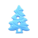 Chenkai 10PCS BPA Silicone Christmas Tree Teether for DIY Infant Necklace