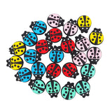 Chenkai 10PCS Silicone Ladybug Bead Baby Teething Necklace Beads For Baby Chew