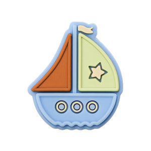 Chenkai 10PCS Baby Silicone Sailboat Beads Teether Fidget Toy