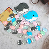 Chenkai 10PCS Baby Silicone Whale Teether Fidget Toys Nursing Pacifier