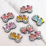 Chenkai 10PCS Bike Focal Beads Silicone Charms DIY Pen Making