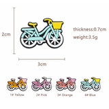 Chenkai 10PCS Bike Focal Beads Silicone Charms DIY Pen Making