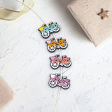 Chenkai 10PCS Bike Focal Beads Silicone Charms DIY Pen Making